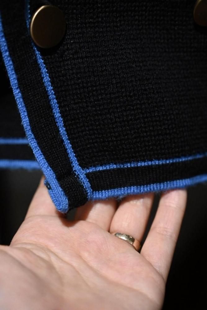 us 1960's double breasted knit cardigan