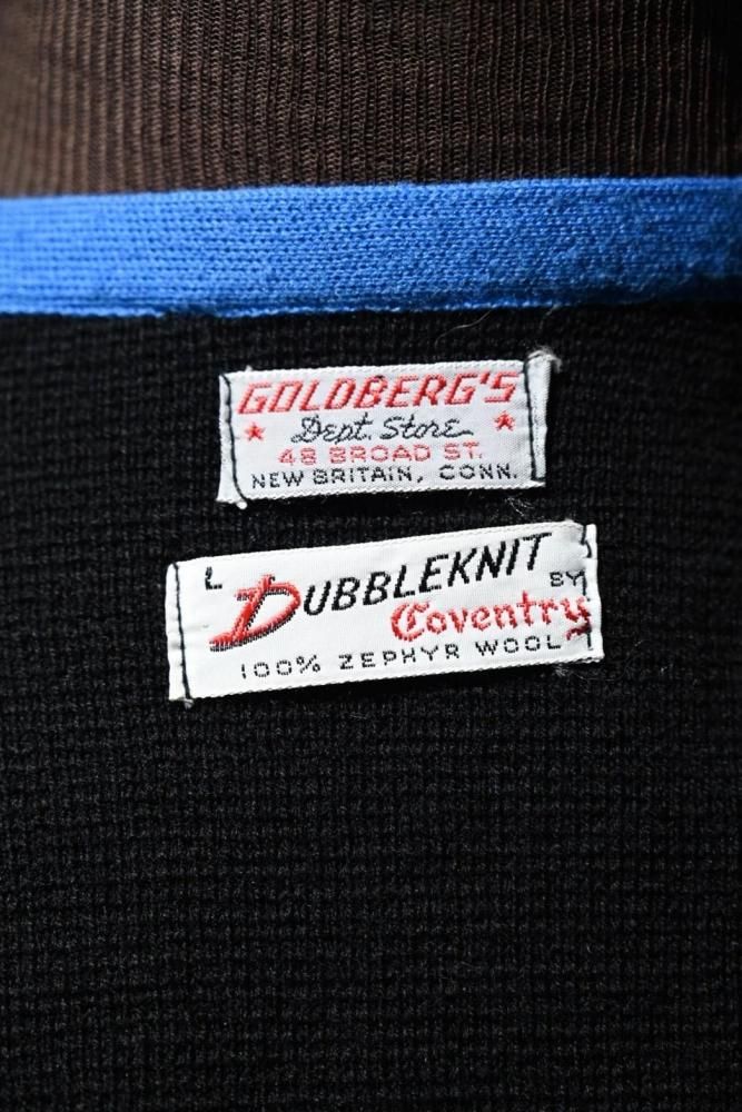 us 1960's double breasted knit cardigan