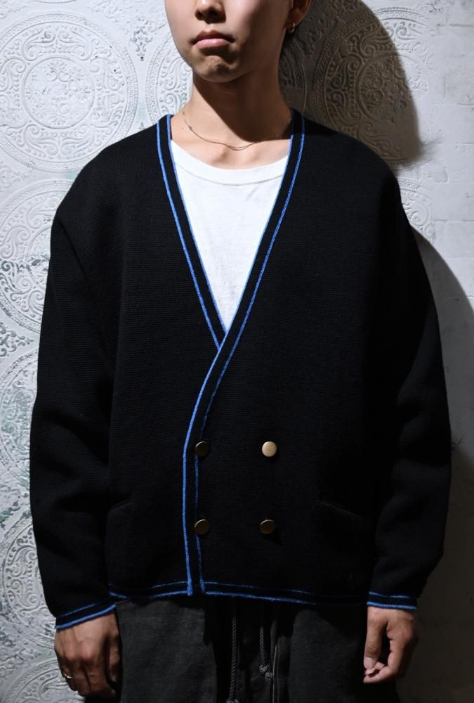 us 1960's double breasted knit cardigan