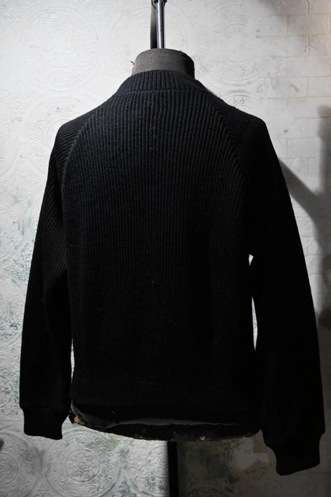 us 1960's "Penguin" black knit cardigan