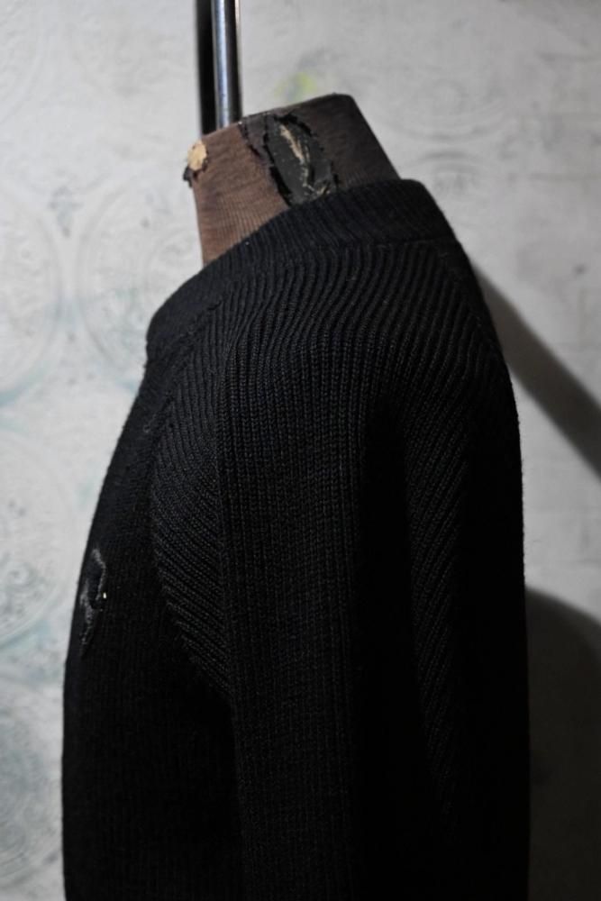 us 1960's "Penguin" black knit cardigan