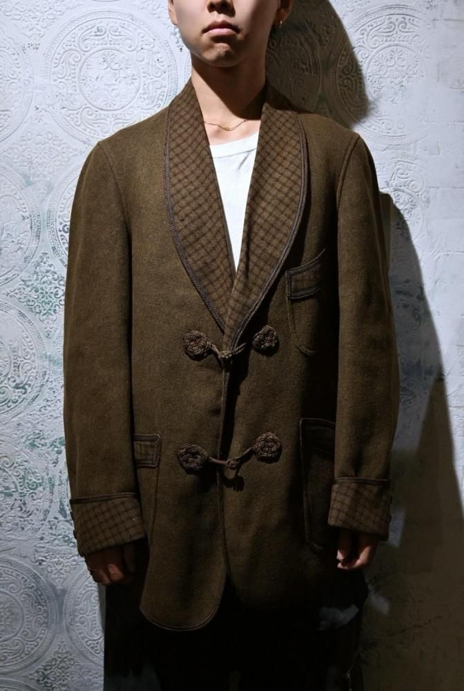 us 1920's~ Wool Smoking Jacket