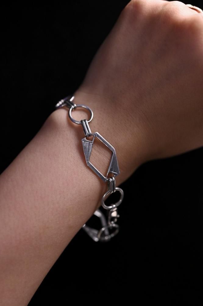 Vintage art deco silver bracelet