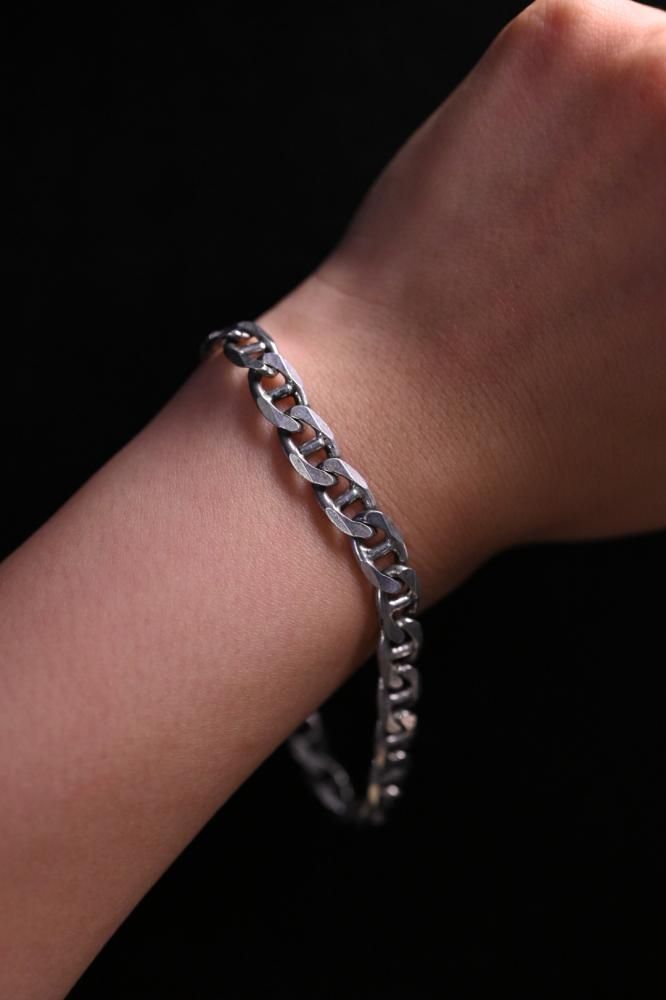 Italy vintage silver chain bracelet