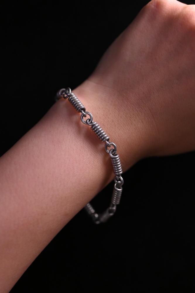 Mexico vintage silver chain bracelet