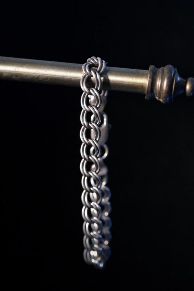 Italy vintage silver chain bracelet