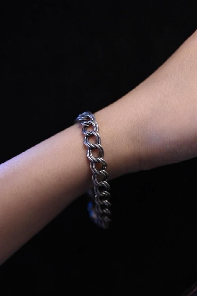 Italy vintage silver chain bracelet