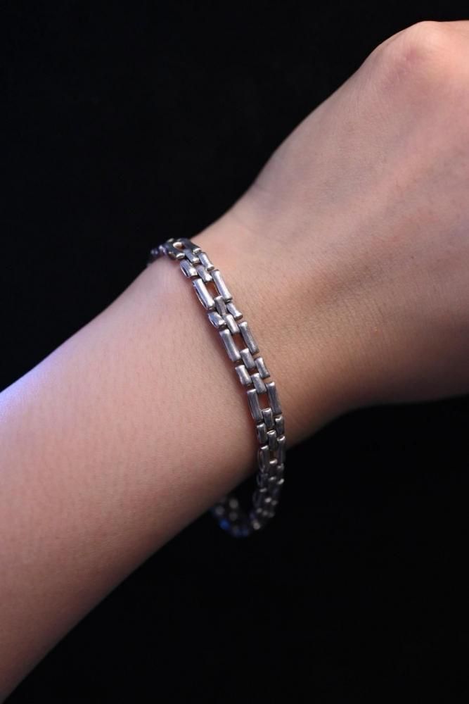 Italy vintage silver chain bracelet