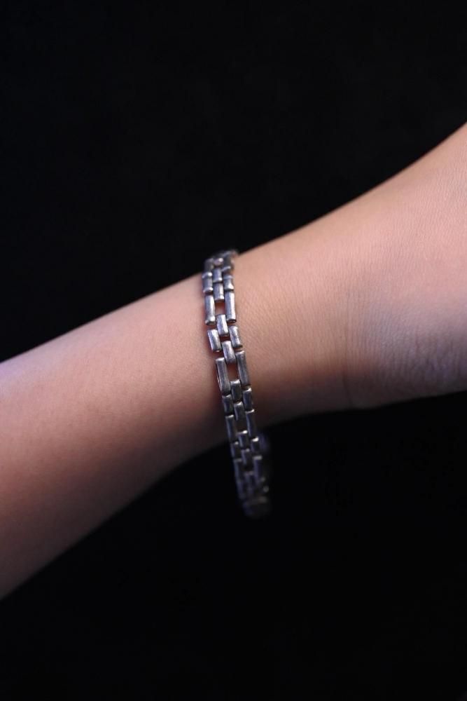 Italy vintage silver chain bracelet