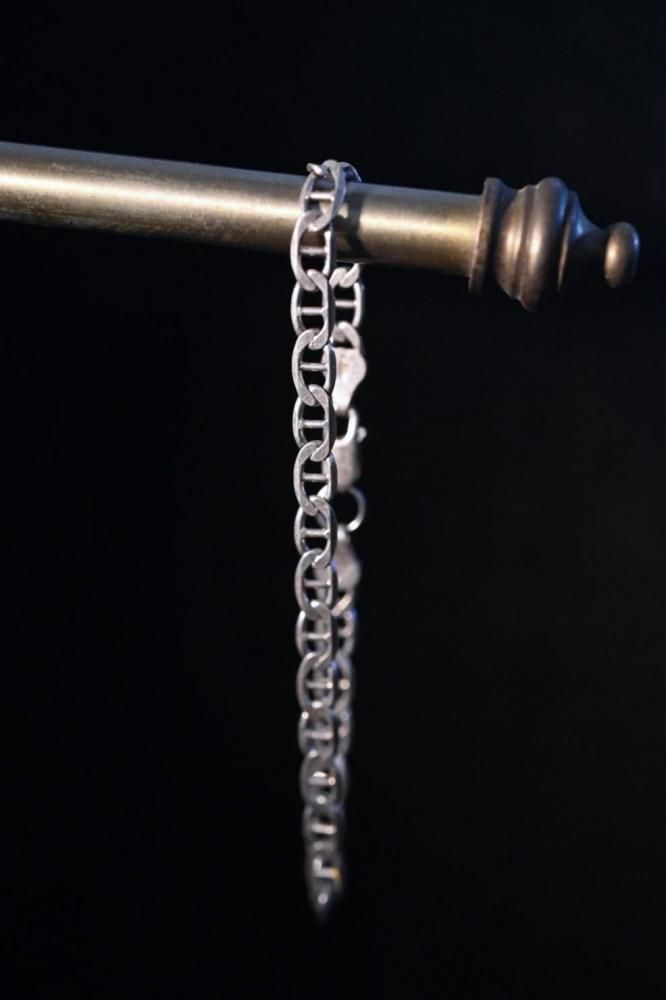 Italy vintage silver chain bracelet
