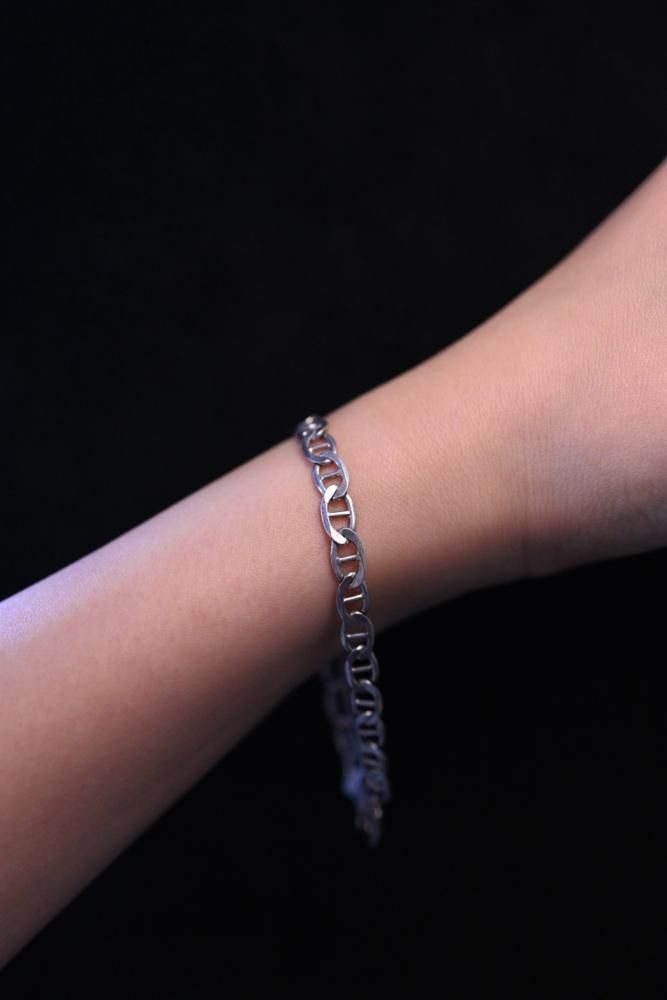 Italy vintage silver chain bracelet