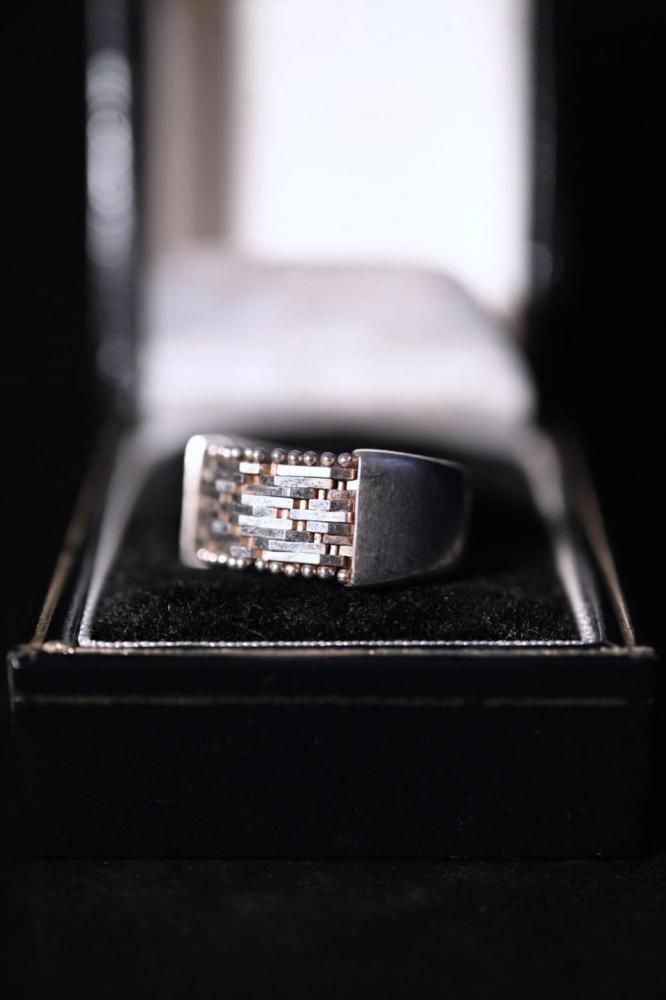 Italy vintage silver ring