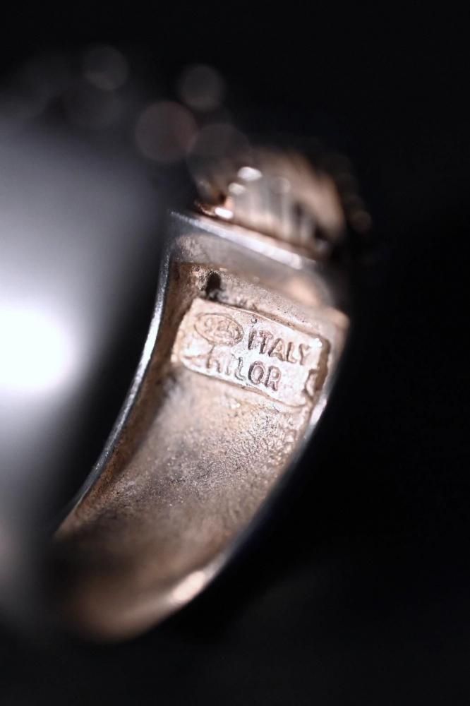 Italy vintage silver ring