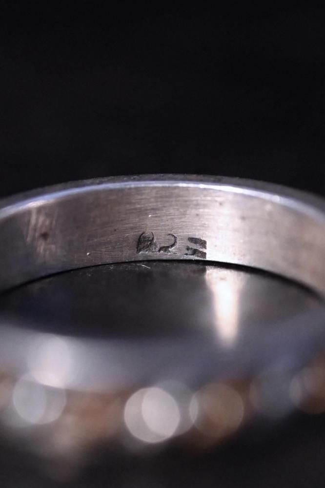Vintage silver  cooper ring