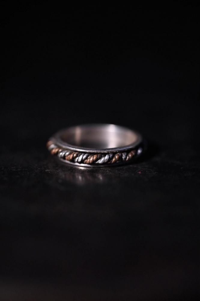 Vintage silver  cooper ring