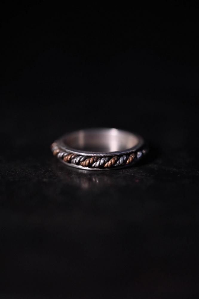 Vintage silver  cooper ring