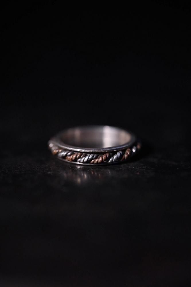 Vintage silver  cooper ring