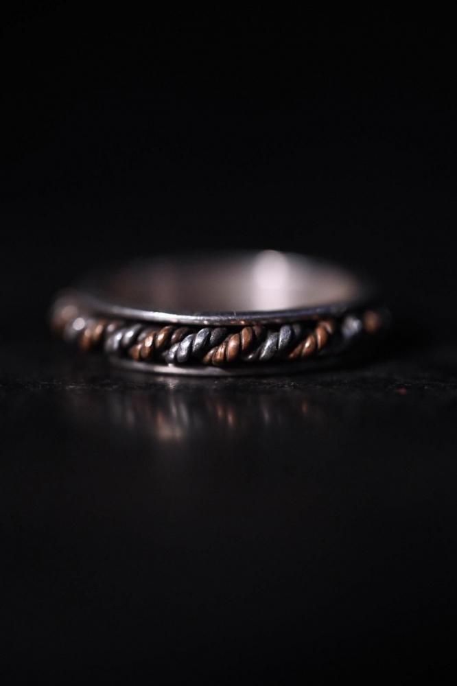 Vintage silver  cooper ring