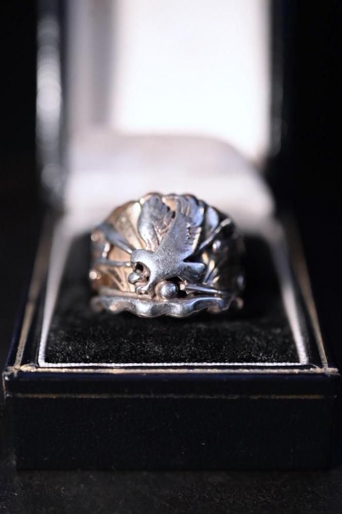 Vintage "Navajo" silver eagle ring