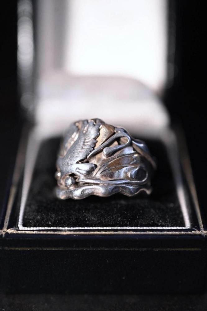 Vintage "Navajo" silver eagle ring