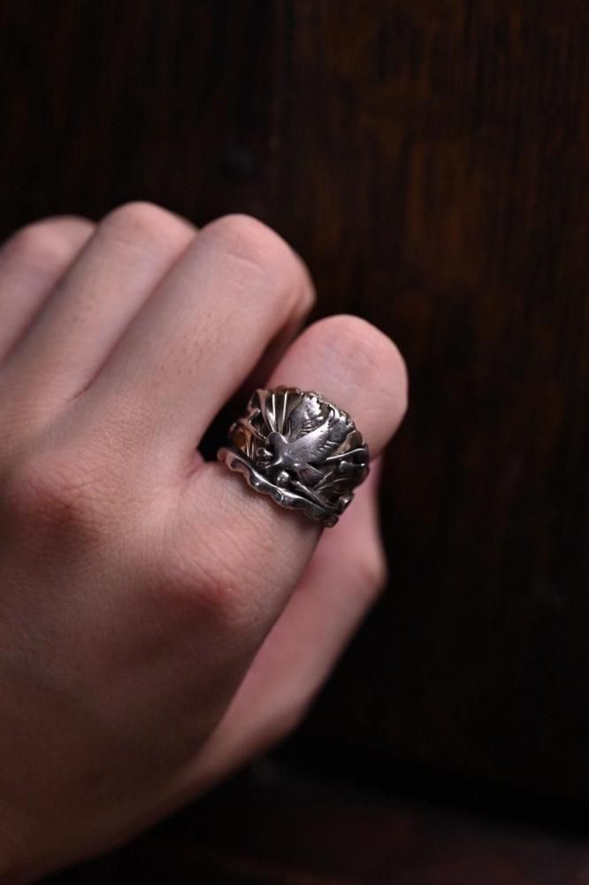 Vintage "Navajo" silver eagle ring