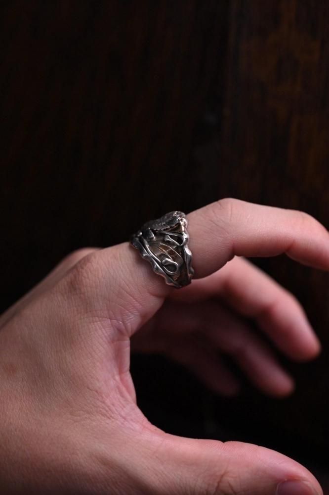 Vintage "Navajo" silver eagle ring