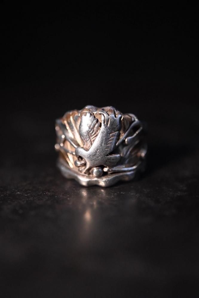 Vintage "Navajo" silver eagle ring