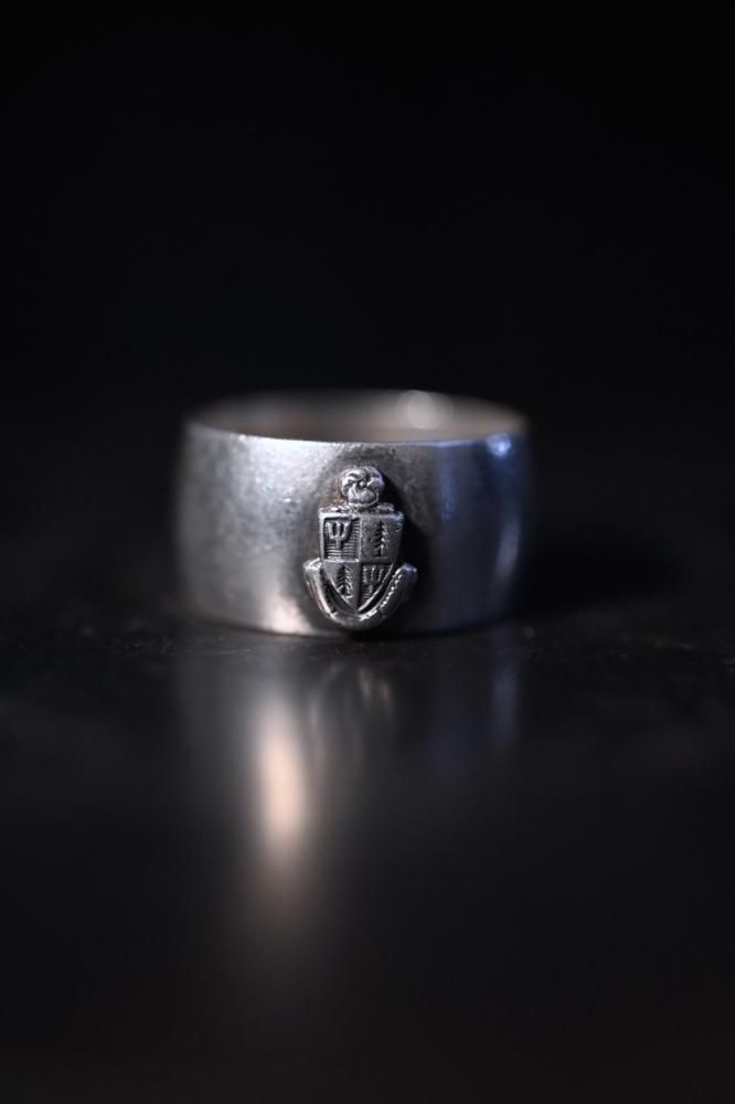 Mid 20th silver college ring