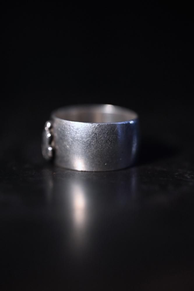 Mid 20th silver college ring