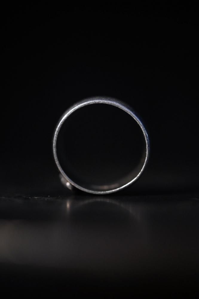 Mid 20th silver college ring