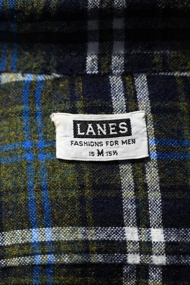 us 1960's "LANES" wool mix shirt