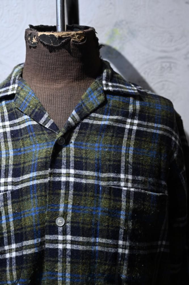 us 1960's "LANES" wool mix shirt
