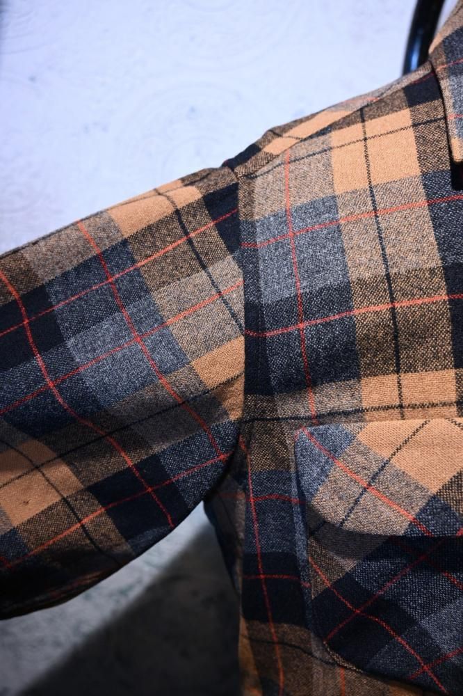 us 1950's~ "Pendleton" wool check shirt