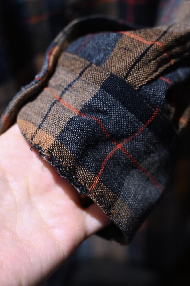 us 1950's~ "Pendleton" wool check shirt