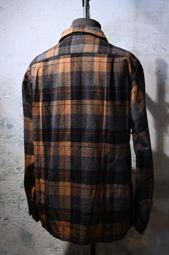 us 1950's~ "Pendleton" wool check shirt