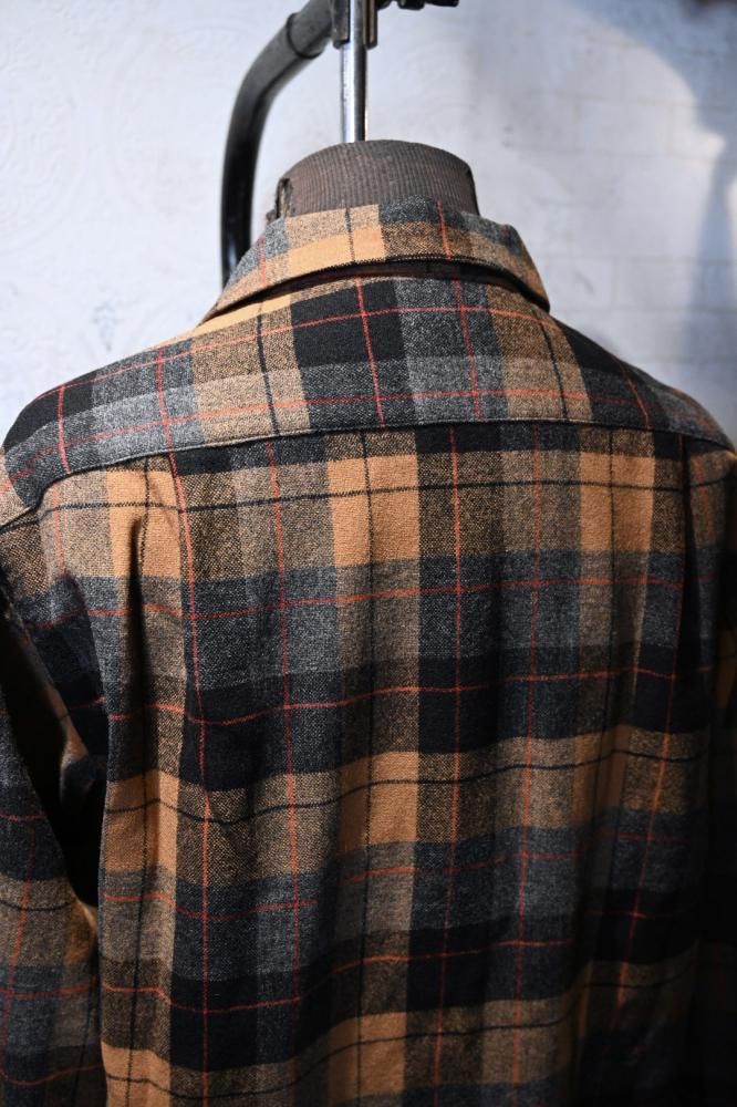 us 1950's~ "Pendleton" wool check shirt