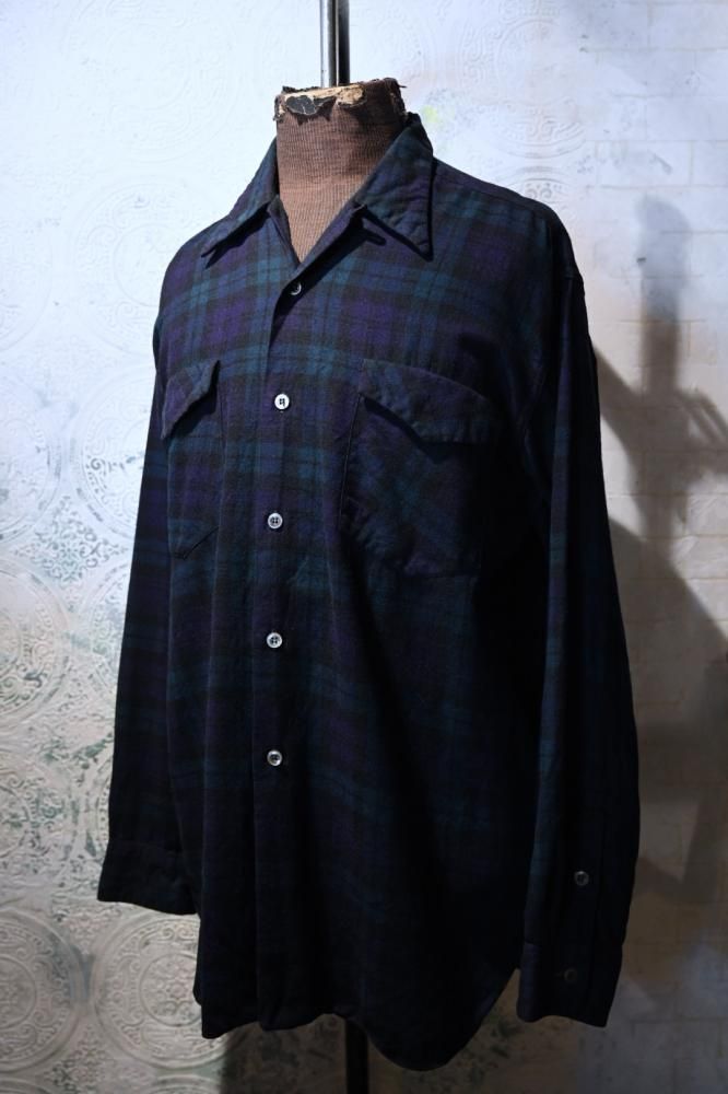 us 1960's~ "Gerhard Kennedy" viyella shirt