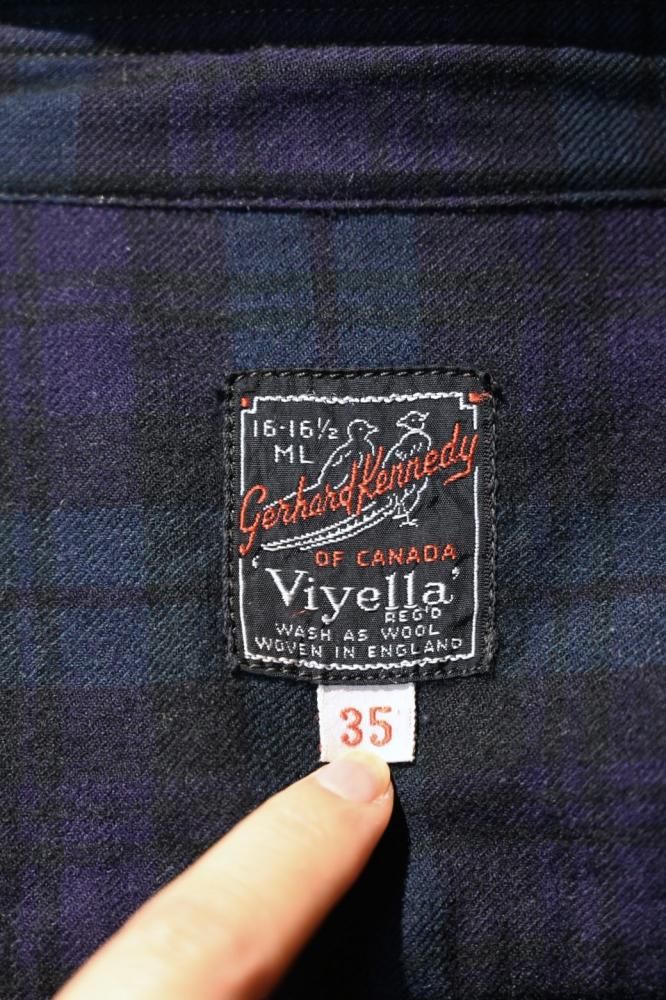 us 1960's~ "Gerhard Kennedy" viyella shirt