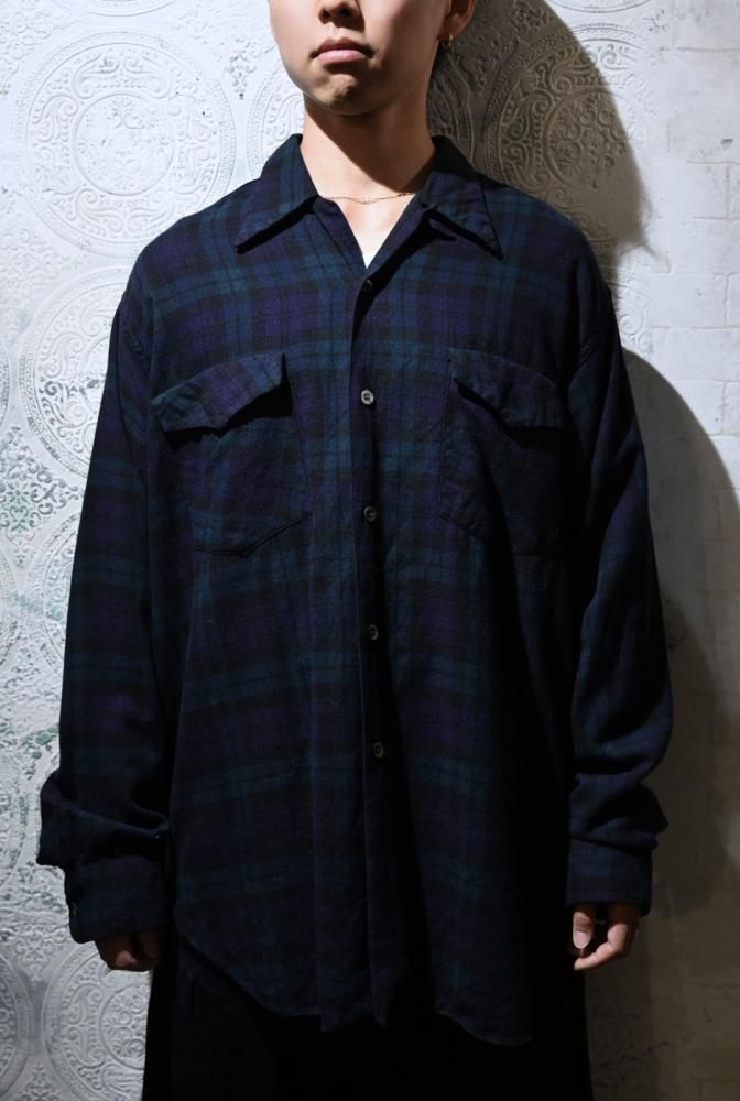 us 1960's~ "Gerhard Kennedy" viyella shirt