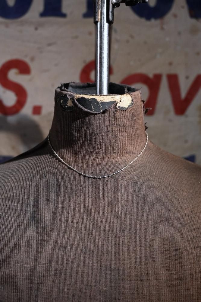 Italy vintage silver chain necklace