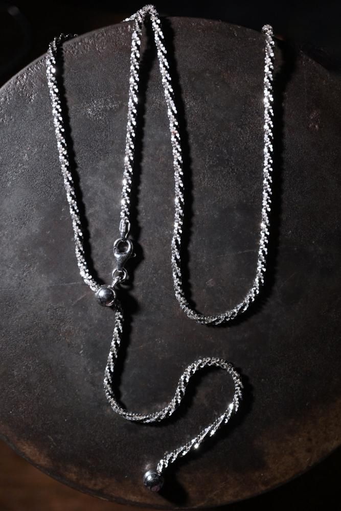 Italy vintage twist chain necklace