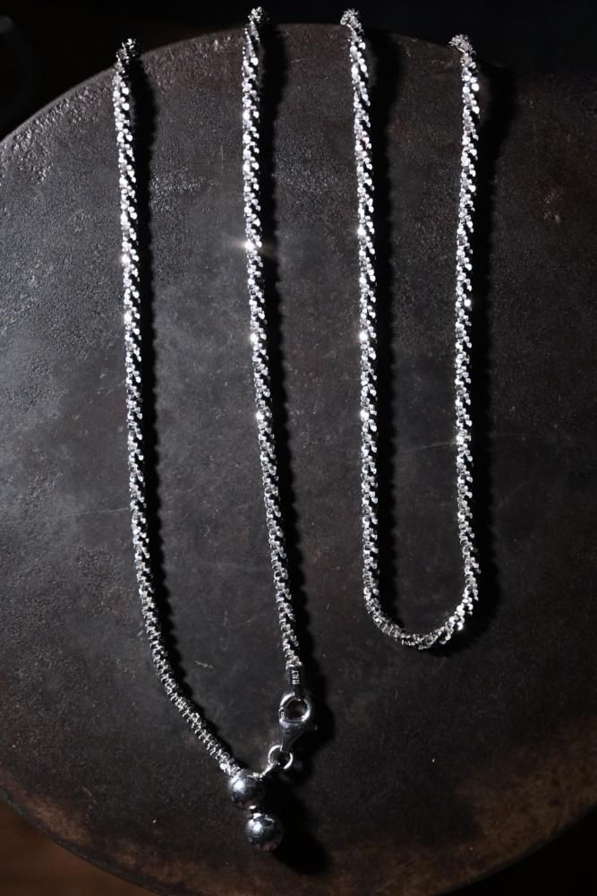 Italy vintage twist chain necklace