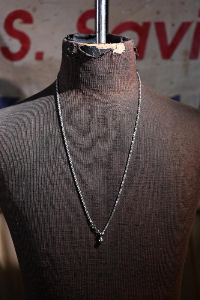 Italy vintage twist chain necklace