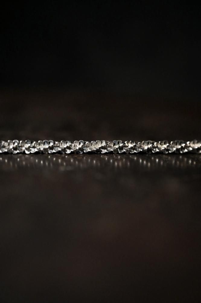 Italy vintage twist chain necklace