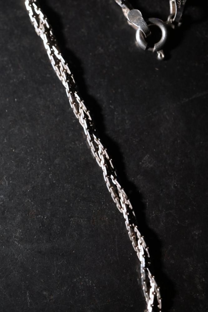 Mexico vintage silver twist chain necklace