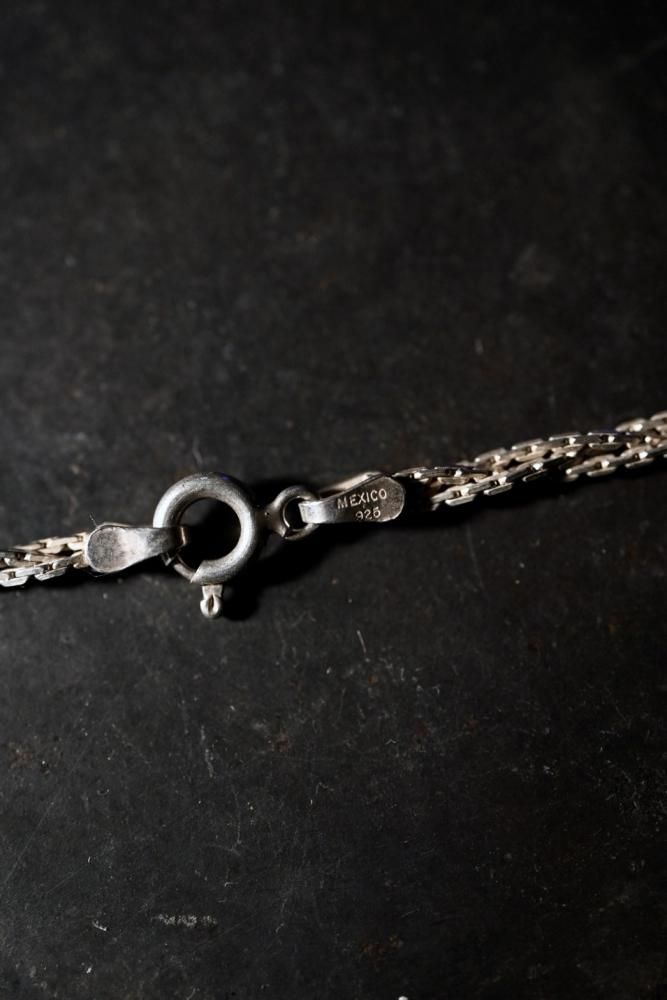 Mexico vintage silver twist chain necklace