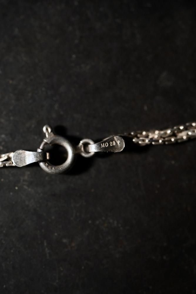 Mexico vintage silver twist chain necklace