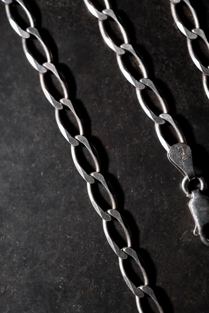 Italy vintage silver chain necklace