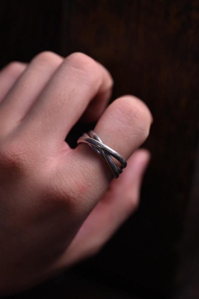 Vintage silver trinity ring
