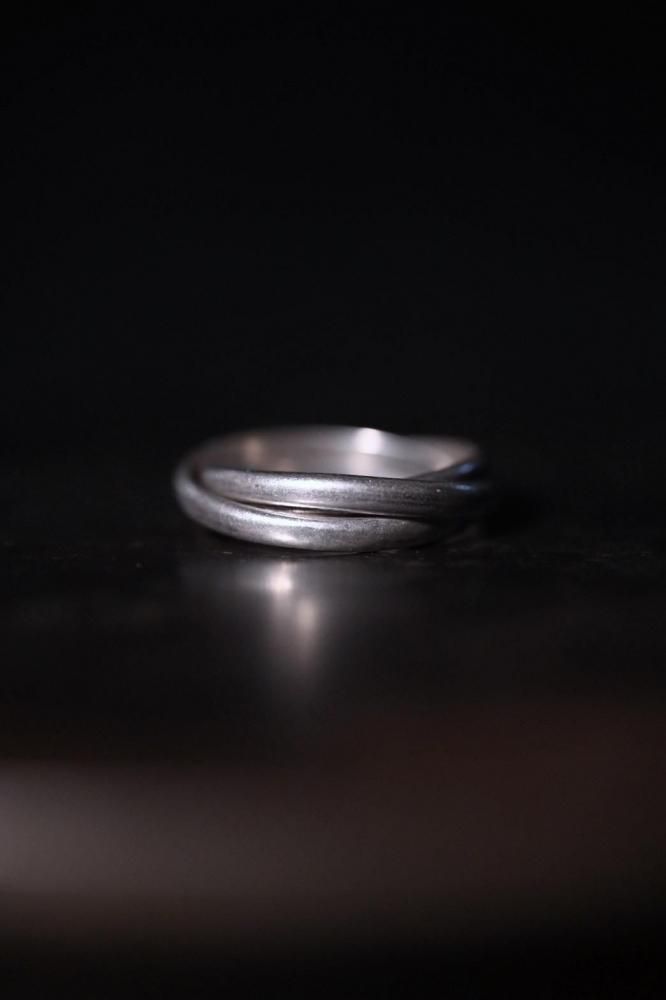 Vintage silver trinity ring